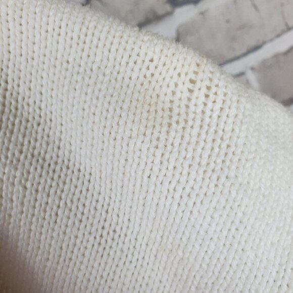 Vintage  80s Embroidered Abstract Line Art Scoop Neck Sweater Measures Medium - Picture 15 of 15